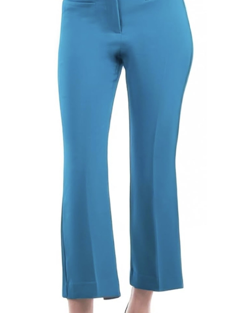 New York & Company Bright Turquoise Flare Pants
